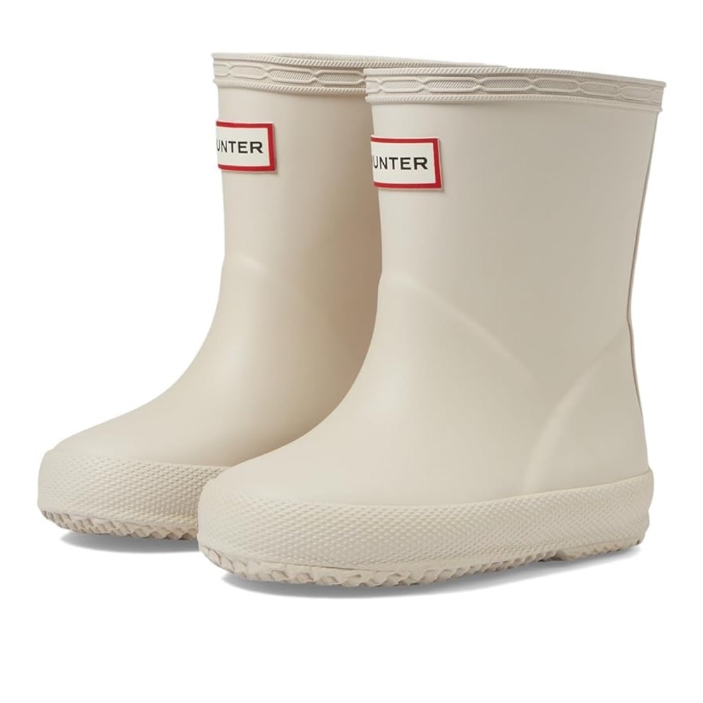 Hunter Kids Cream Rain Boots